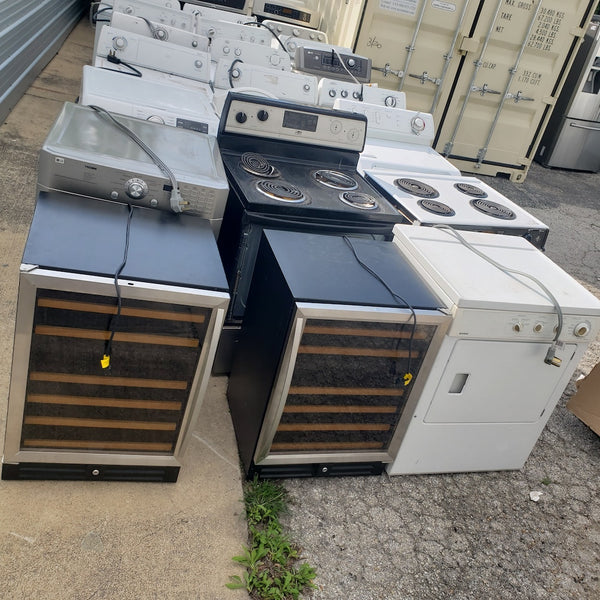Pictured is a Truckload of used appliances recently sold in our wholesale program.