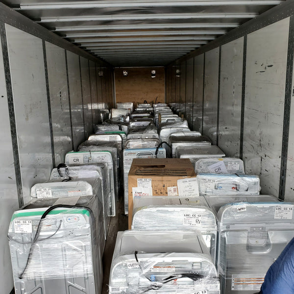 Laundry and Kitchen Appliances from an order of the Lowes Customer Return Program.