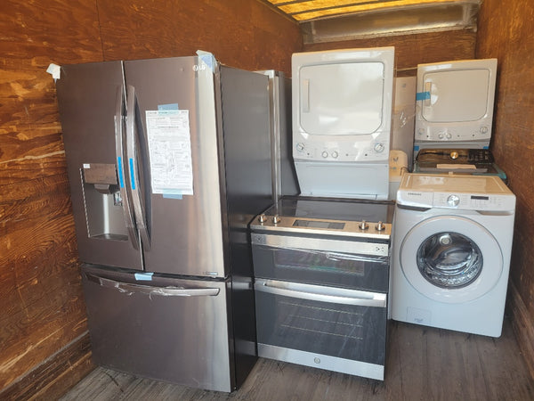 Scratch and dent appliances are available weekly in Costco liquidation wholesale program.