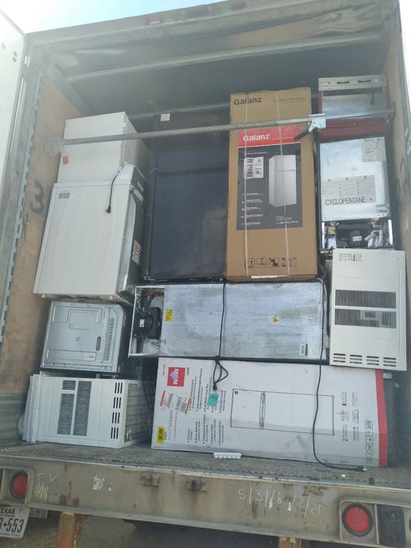 All types of appliances come on these wholesale HD liquidation truckloads.